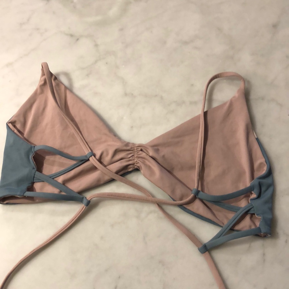L space Haley blocked bikini top